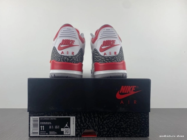 OG Red DN3707-160 Fire Air Jordan 3 0707